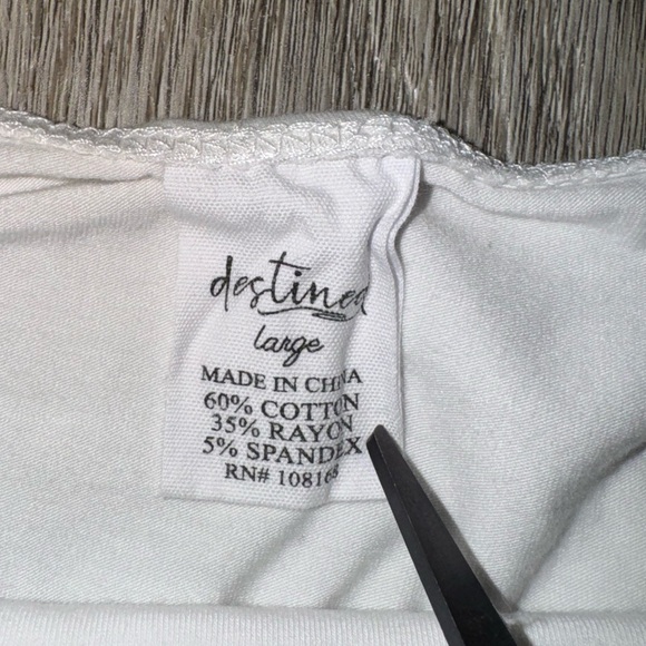 Tilly’s Strapless White Crop Too - Picture 3 of 4